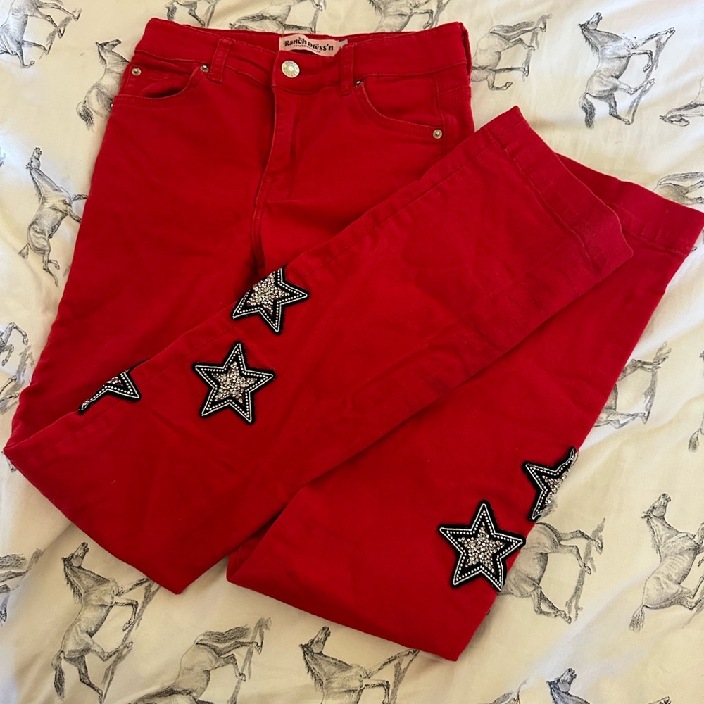 Ranch Dress'n Red Denim Jeans
Star Embellished